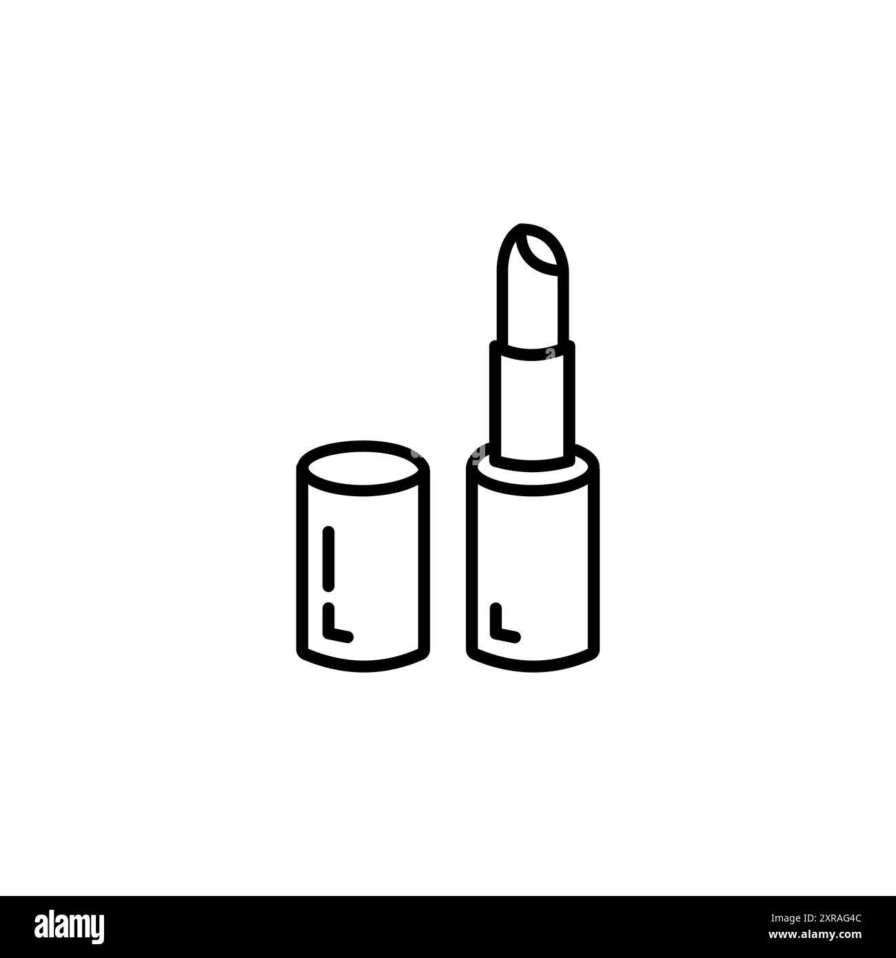 Icona creativa rossetto. Semplice illustrazione degli elementi. Design del simbolo del rossetto dalla collezione Beauty. Può essere utilizzato per Web e dispositivi mobili. Illustrazione Vettoriale