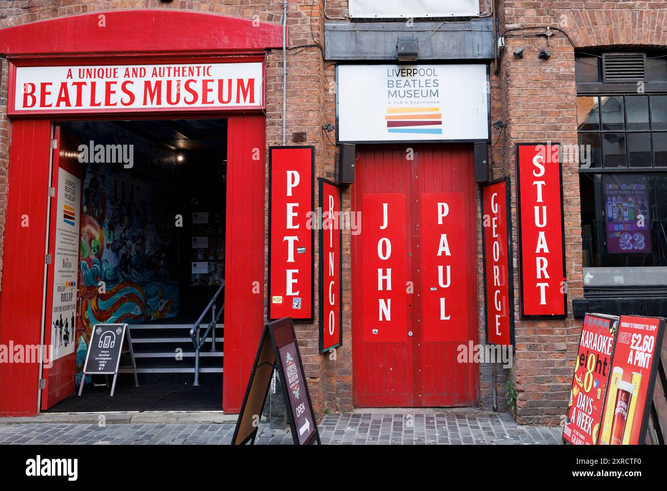 Una vista generale (GV) del Museo dei Beatles a Liverpool, in Gran Bretagna. Immagine scattata il 1 agosto 2024. © Belinda Jiao jiao.bilin@gmail.com 07598931257 https Foto Stock