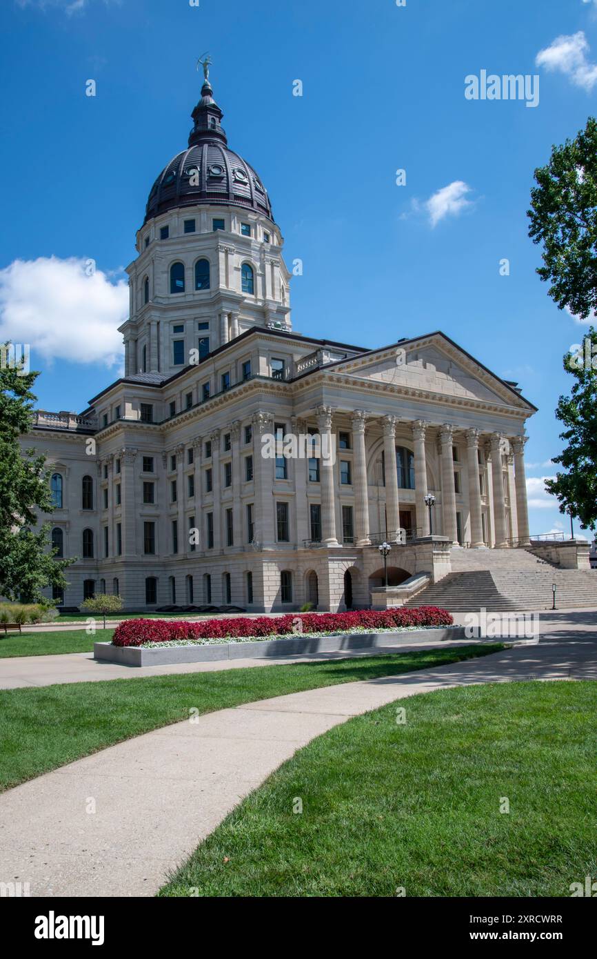 Topeka, Kansas. campidoglio. È anche conosciuto come Kansas Statehouse. Foto Stock