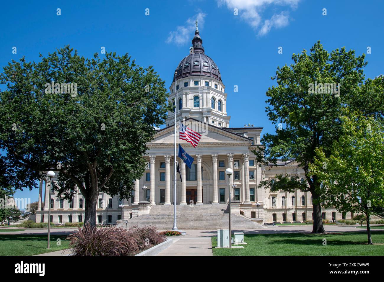 Topeka, Kansas. campidoglio. È anche conosciuto come Kansas Statehouse. Foto Stock