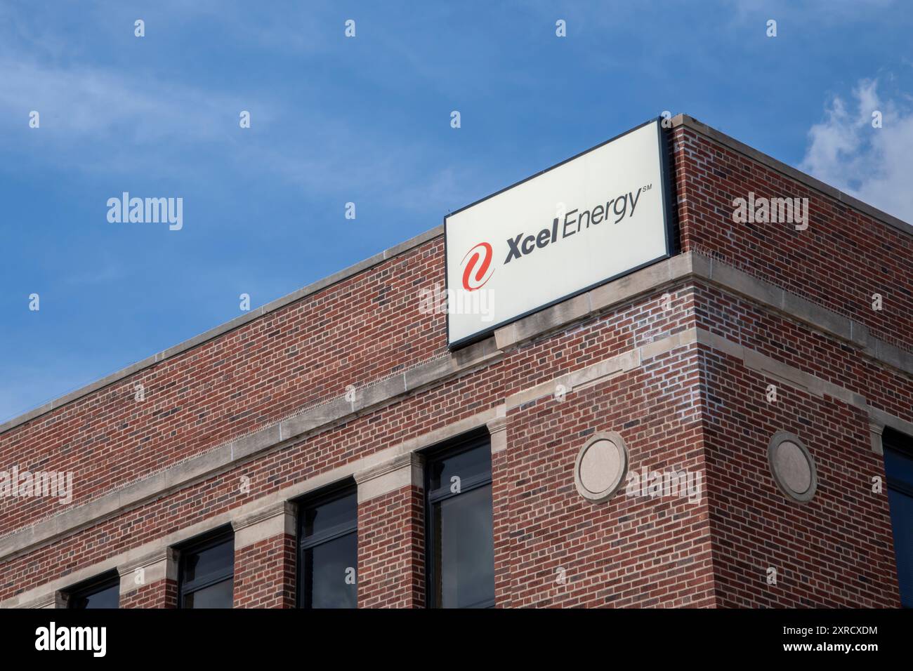 St. Paul, Minnesota. Logo della Xcel Energy. azienda. Foto Stock