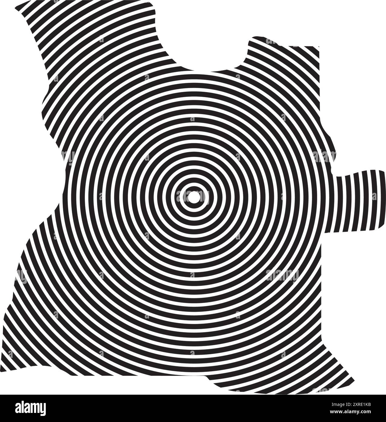 Icona e illustrazione della mappa dell'Angola, design dell'elemento Illustrazione Vettoriale