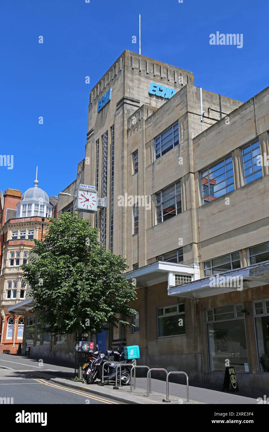 Bournemouth Daily Echo Building, Richmond Hill, Bournemouth, Dorset, Inghilterra, gran Bretagna, Regno Unito, Regno Unito, Europa Foto Stock