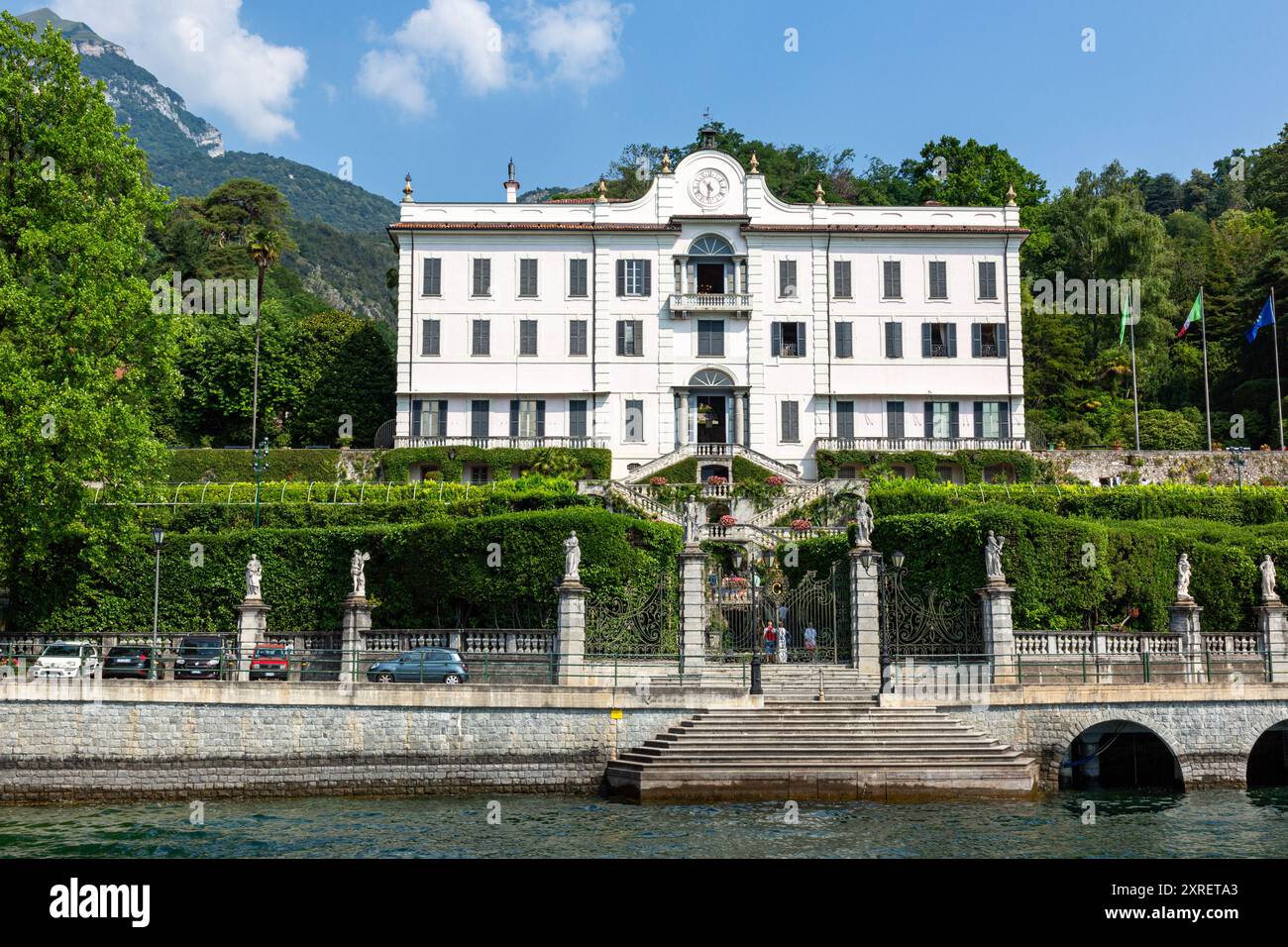 Villa Carlotta è un museo italiano ospitato in una storica dimora sul Lago di Como in Tremezzina, Lombardia, Italia. Foto Stock