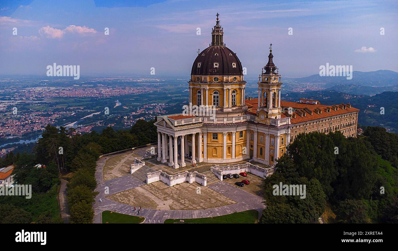 Vista aerea di uno dei luoghi più famosi d'Italia Foto Stock