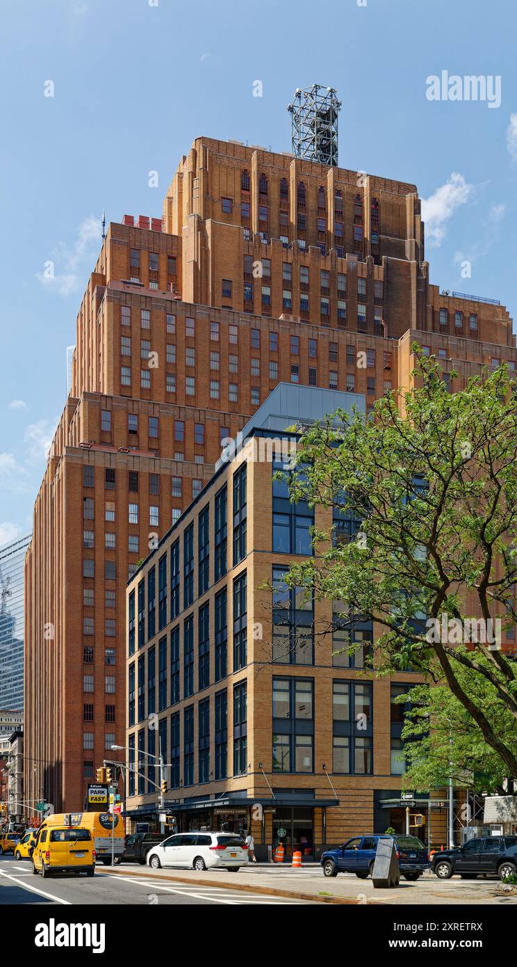 34 Leonard Street, progettato dallo specialista del restauro Beyer Blinder Belle, si fonde con gli storici edifici bassi loft di Tribeca. Foto Stock