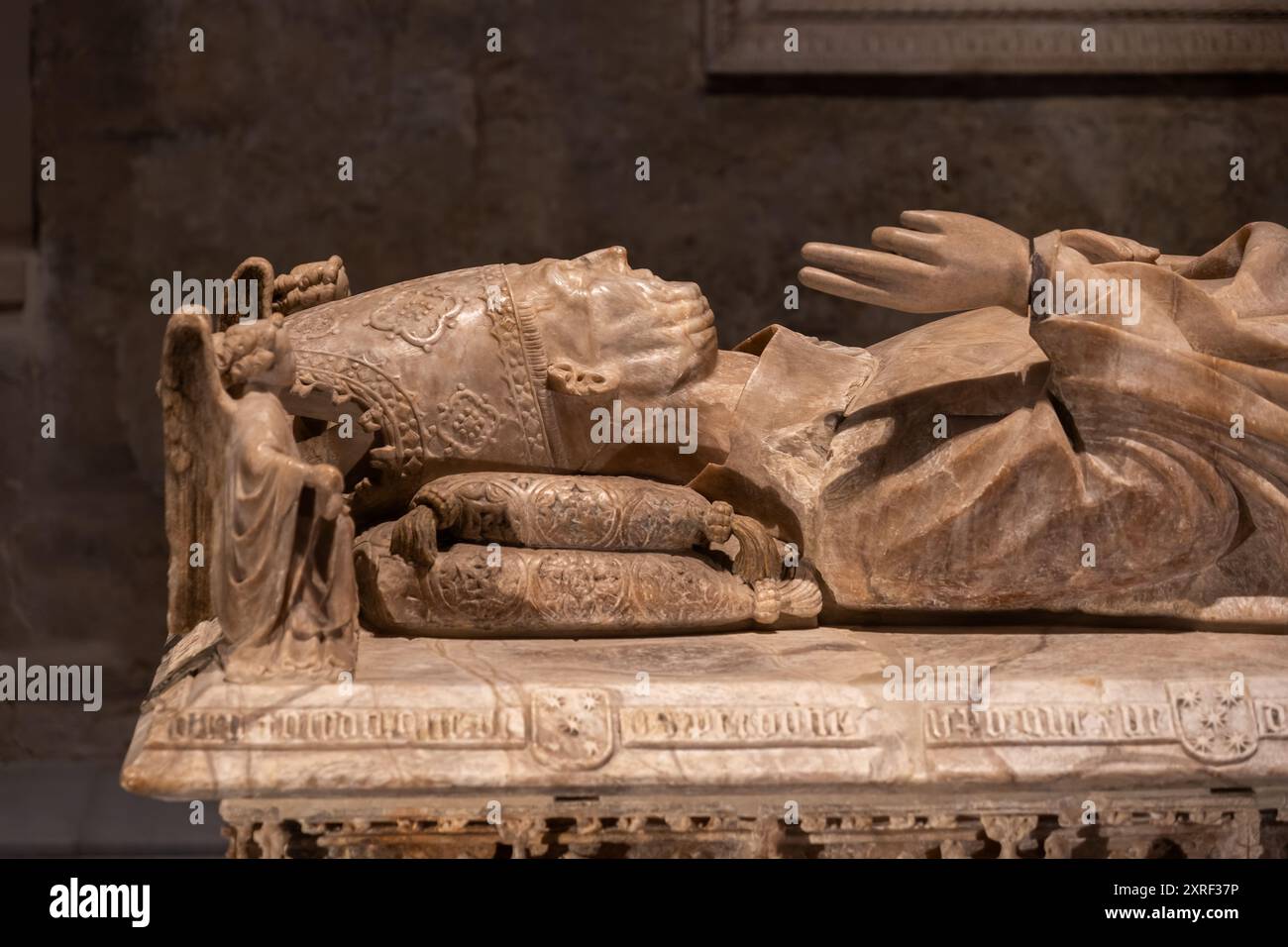 Tomba dell'arcivescovo Gonzalo de Mena y Roelas nella cappella Capilla de Santiago nella Cattedrale di Siviglia, Siviglia, Spagna. Foto Stock