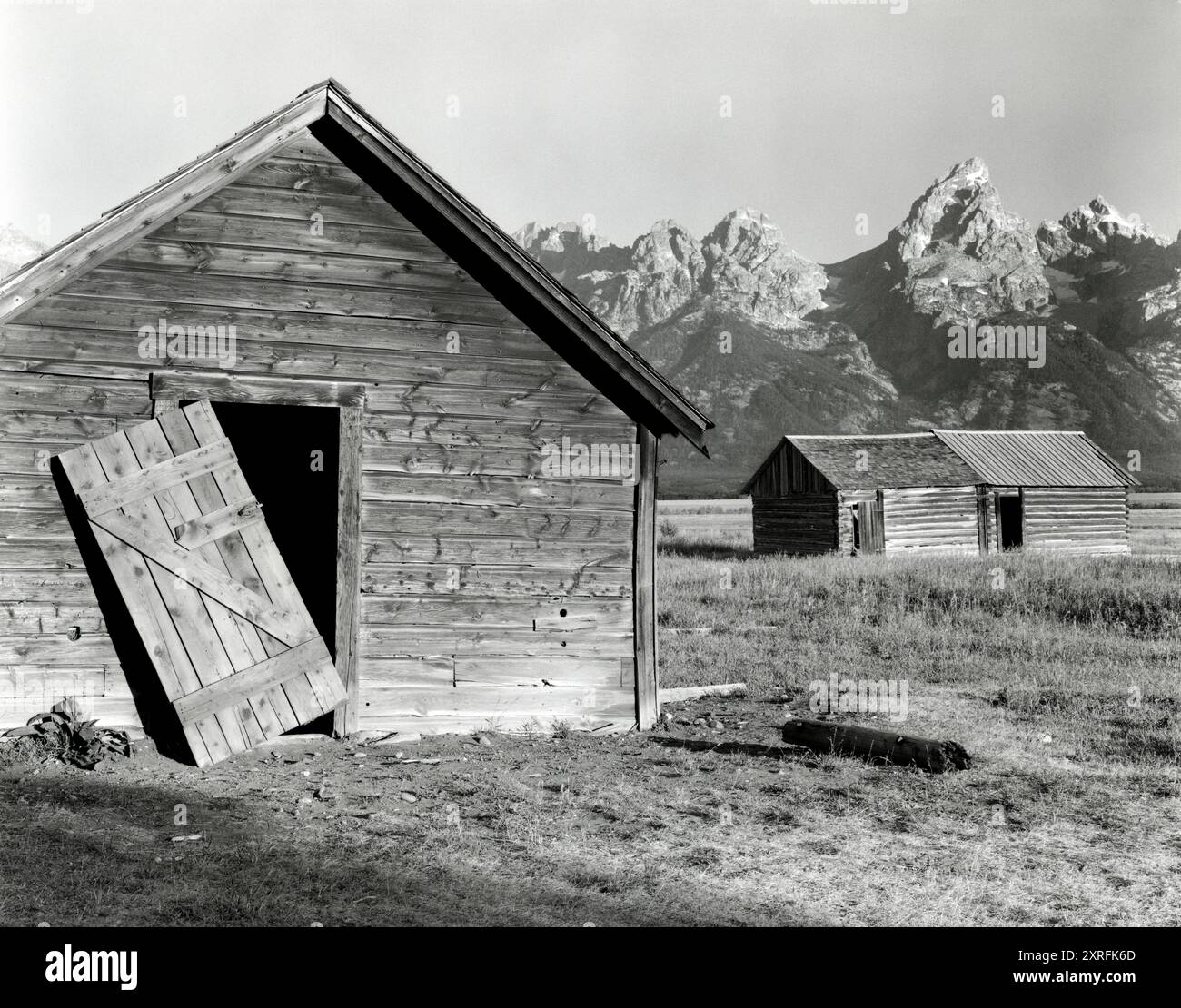 BW01882-00....WYOMING - edifici storici lungo Morman Road nel Grand Teton National Park. Foto Stock
