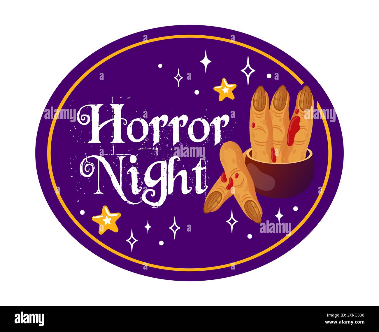 Goditi brividi emozionanti con spuntini spaventosi per la tua indimenticabile celebrazione della notte dell'orrore di Halloween Illustrazione Vettoriale