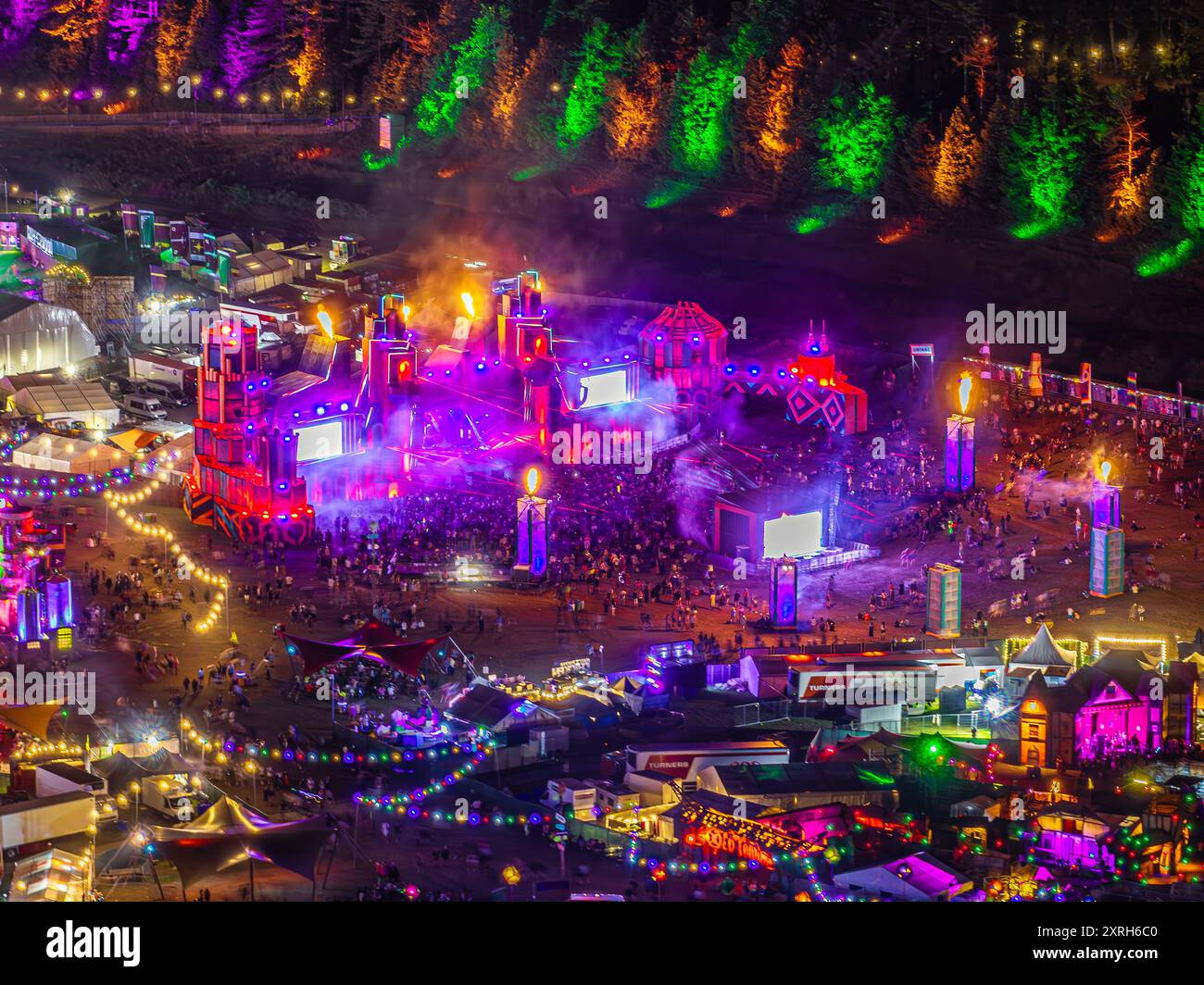 Il visitatore del festival muore dopo "incidente medico" alla Boomtown Fair, Winchester Foto Stock