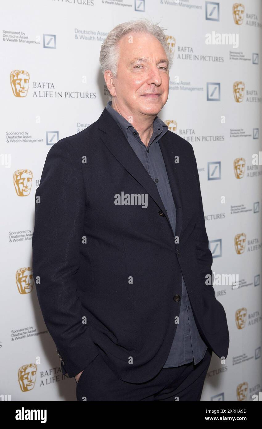 Londra, Regno Unito. 18 luglio 2015. BAFTA ospita A Life in Pictures Photocall con Alan Rickman al BAFTA il 15 aprile 2015 a Londra, Inghilterra, Regno Unito. Credito: S.A.M./Alamy Live News Foto Stock