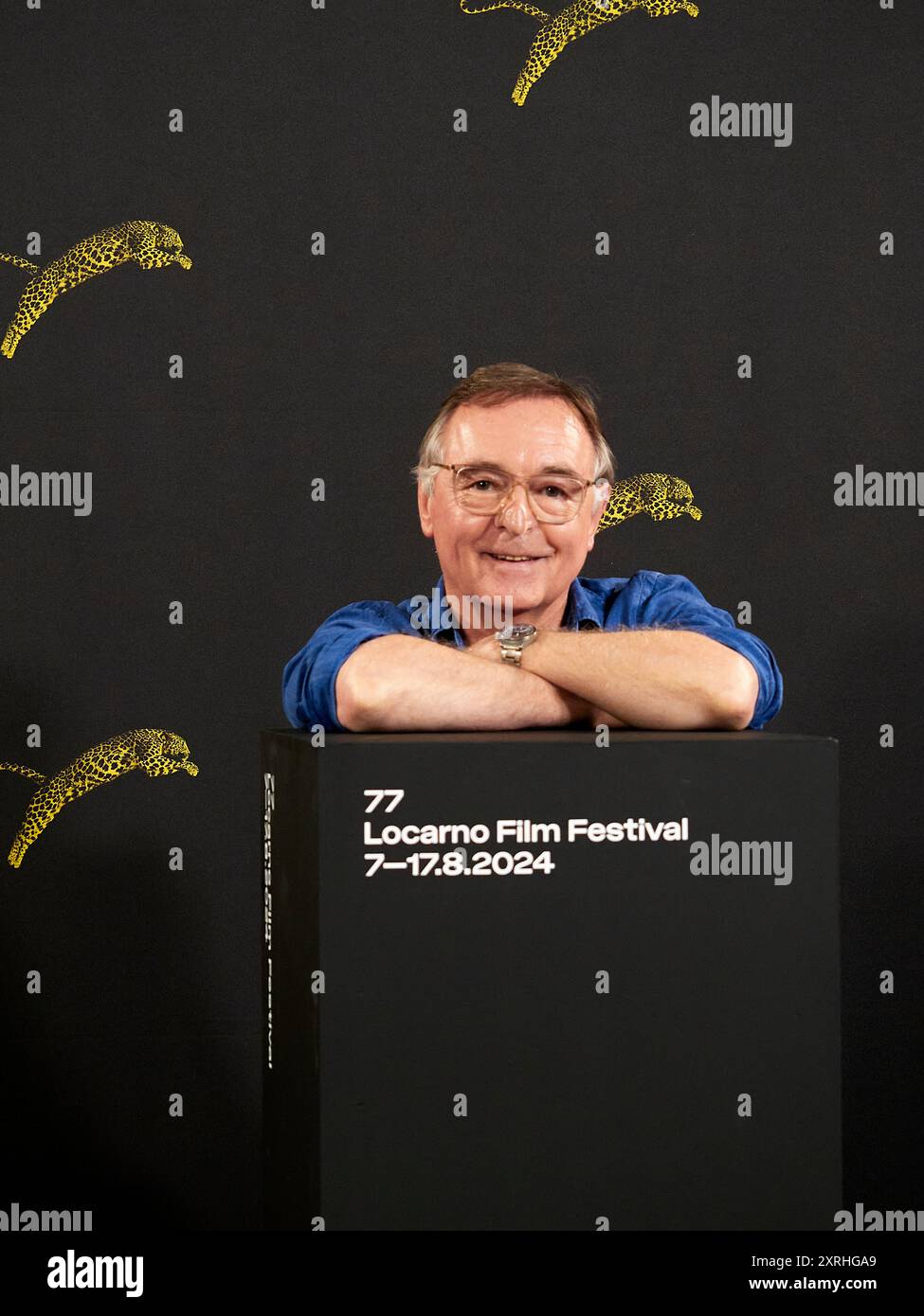 Locarno / Svizzera, 10 agosto 2024. L'attore Ron Cook ha visto alla photocall Locarno Film Festival. Crediti: Walter Gilgen crediti: Walter Gilgen/Alamy Live News Foto Stock