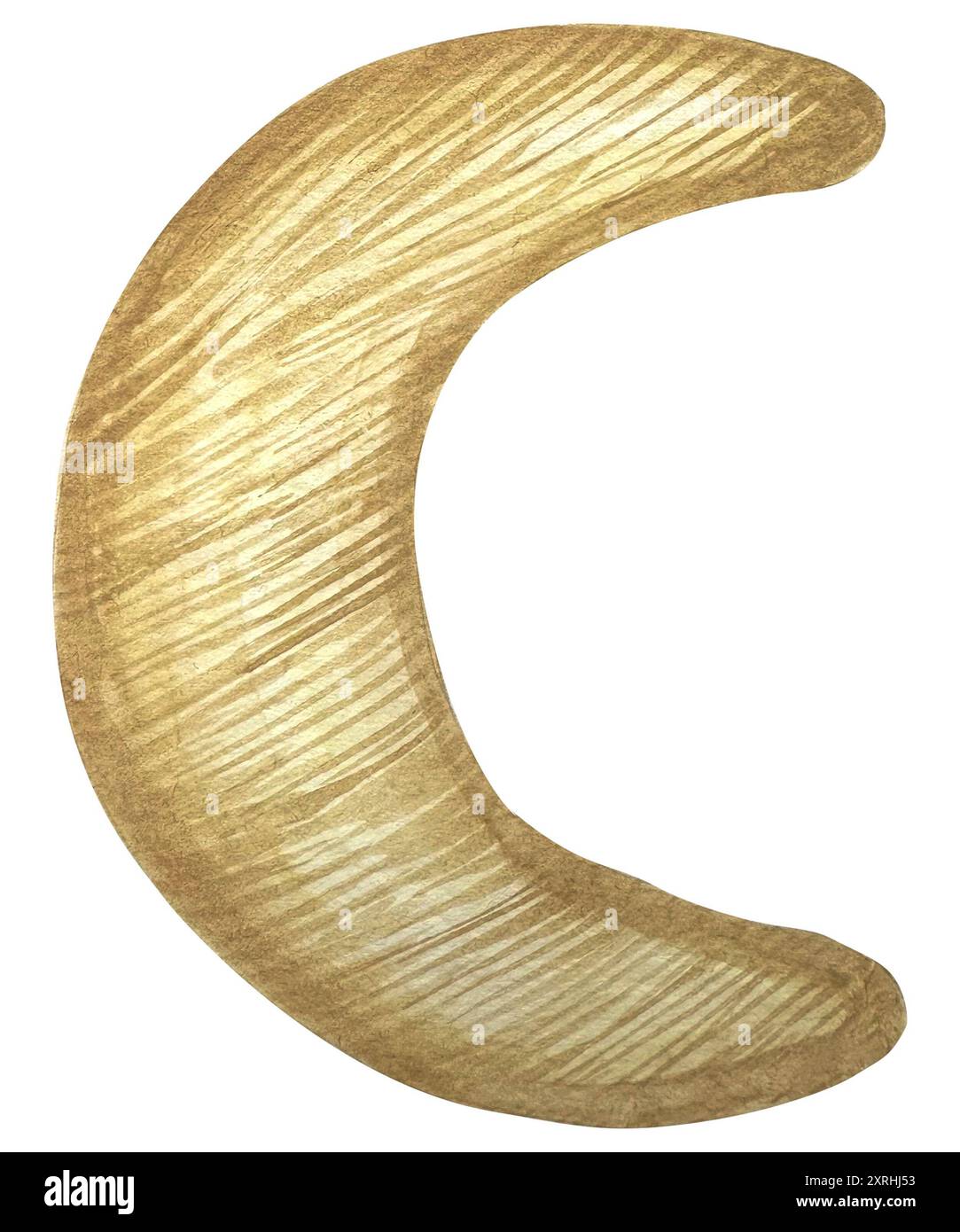 Nuvole di legno giocattoli collezione acquerelli illustrazione grafica design. Foto Stock