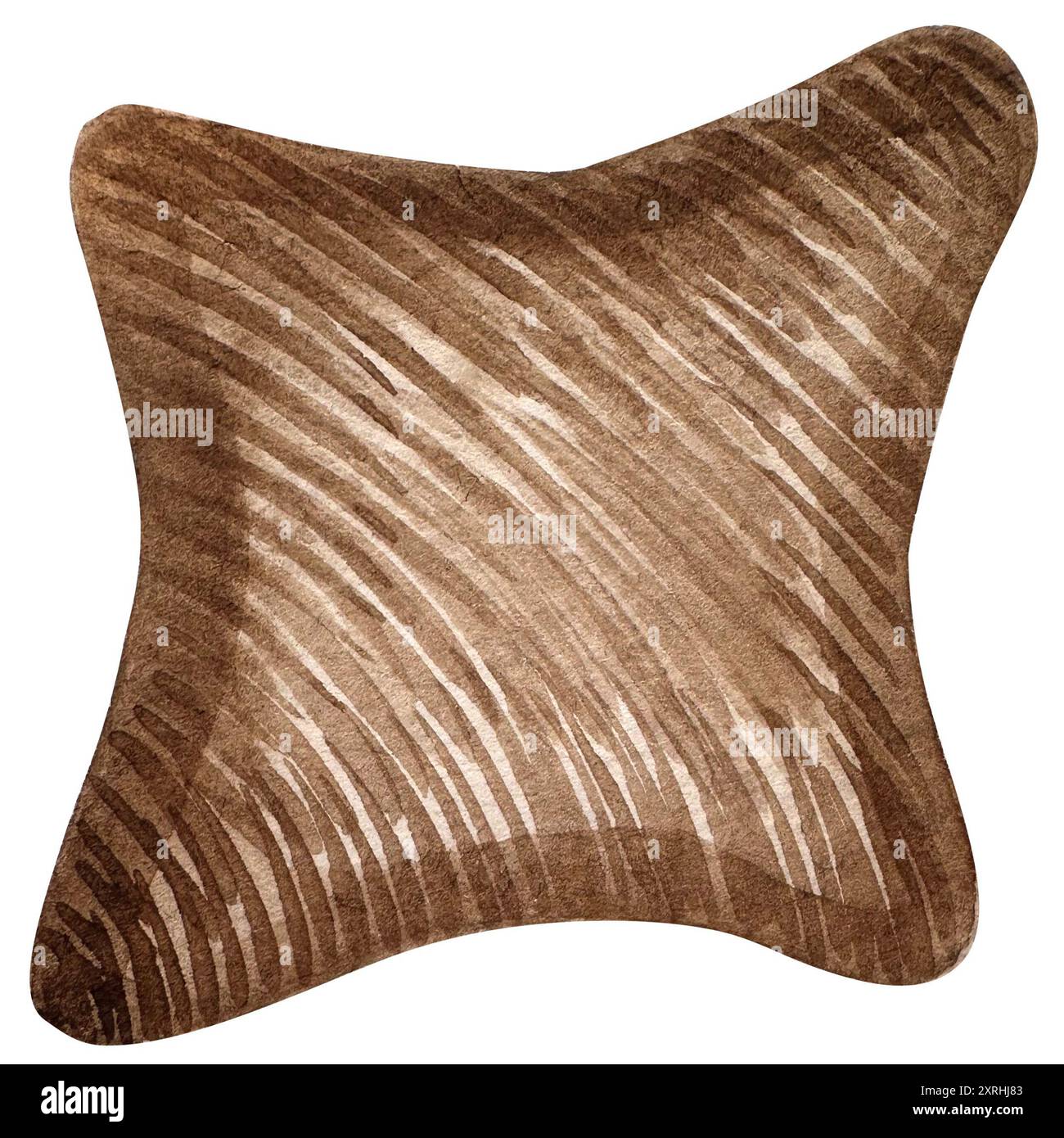 Disegnare a mano acquerelli in legno stelle per bambini illustrazione giocattoli. Giocattoli ecologici. Da utilizzare per poster, schede, inviti, banner, pubblicità, marketing, Foto Stock