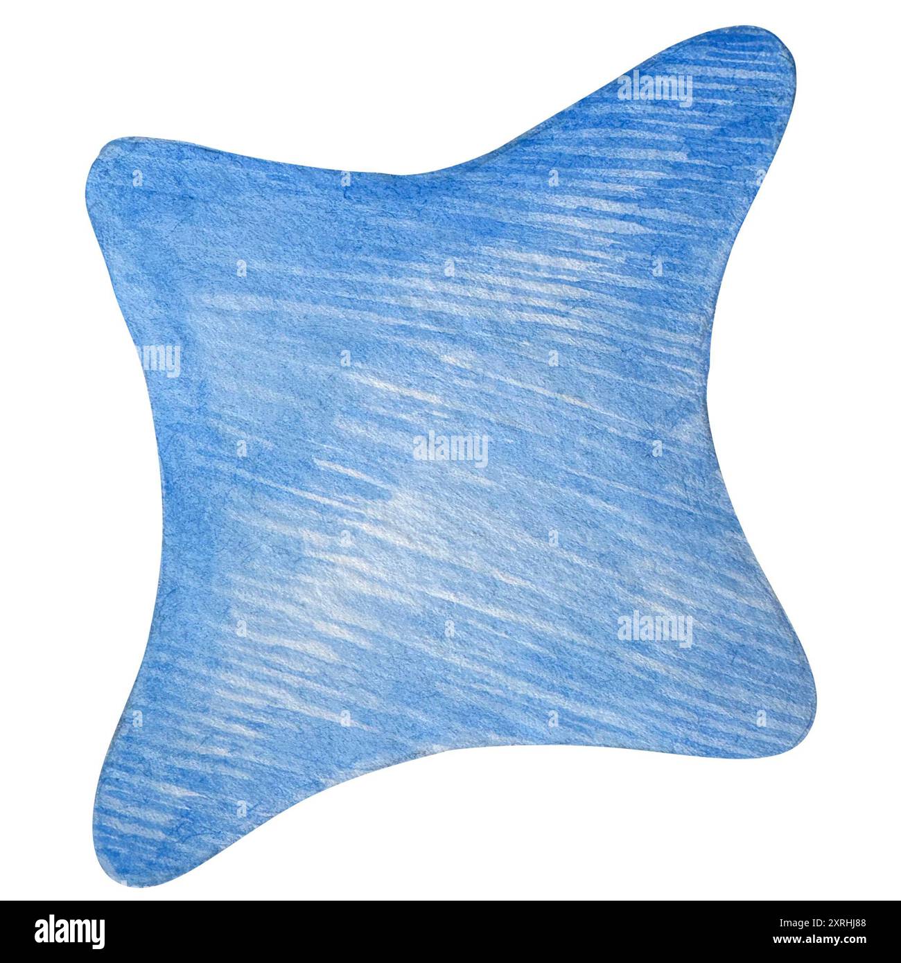 Disegnare a mano acquerelli in legno stelle per bambini illustrazione giocattoli. Giocattoli ecologici. Da utilizzare per poster, schede, inviti, banner, pubblicità, marketing, Foto Stock