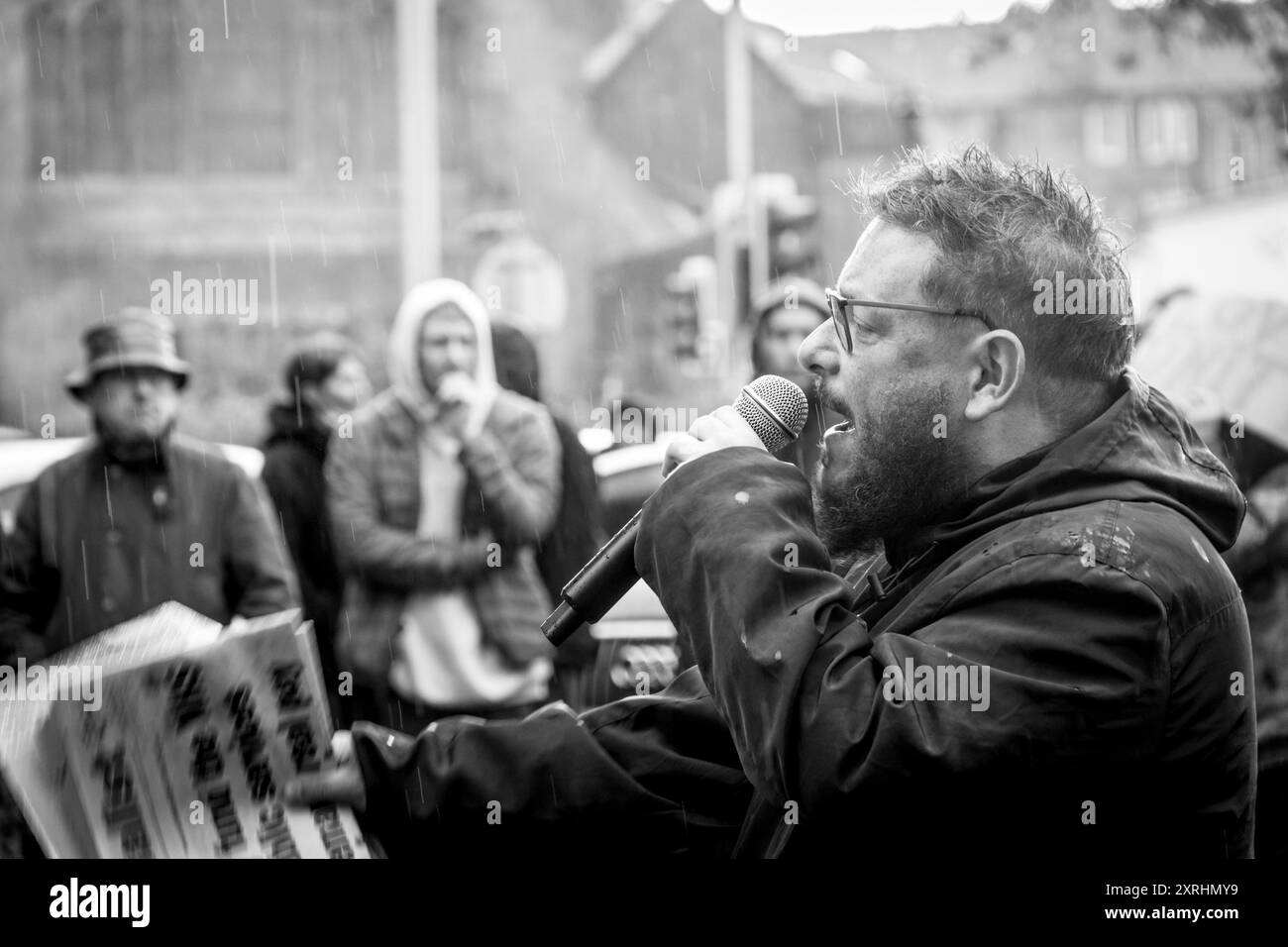 Paisley Watermill Anti Racism Rally 9 agosto 2024 Foto Stock