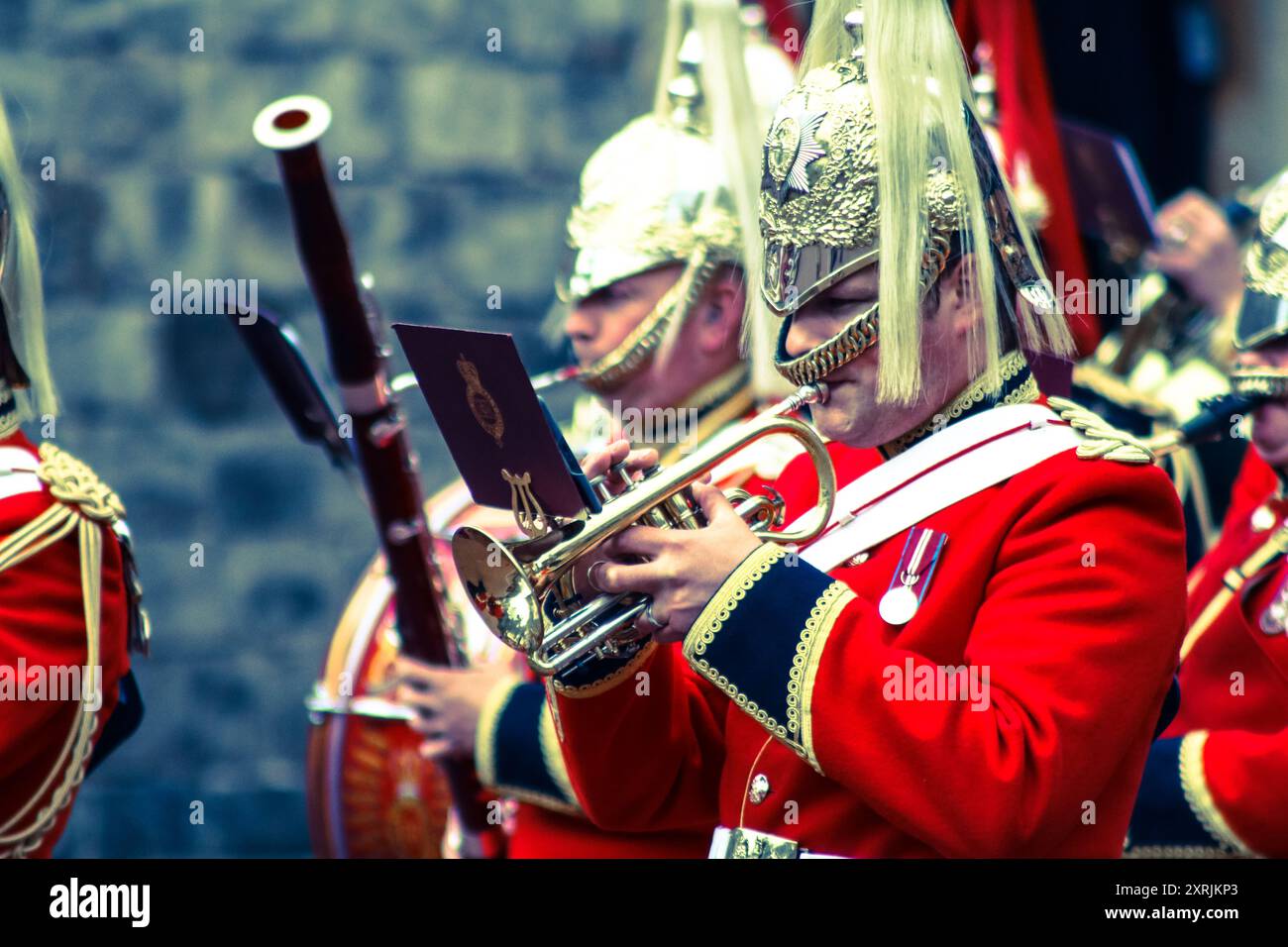 Cambio della guardia, Castello di Windsor Foto Stock