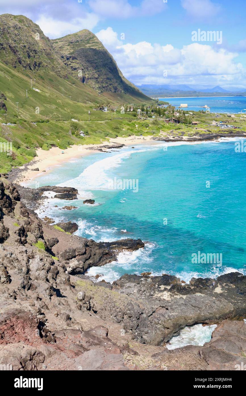 Makapuu Beach Park, Oahu Hawaii Foto Stock