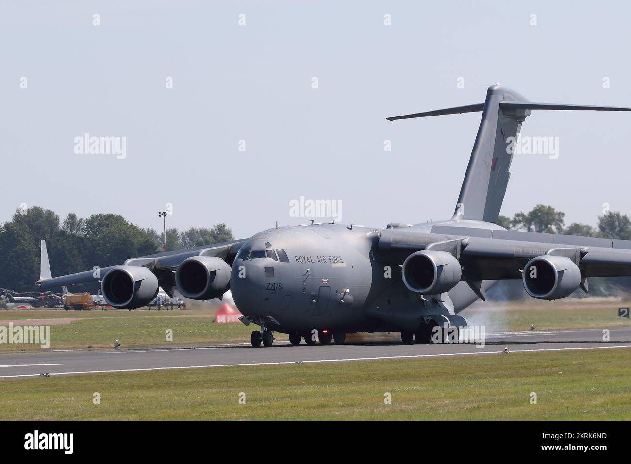 RAF Fairford, Regno Unito. 19 luglio 2024. McDonnell Douglas C-17A Globemaster III ZZ178 in arrivo al RIAT 2024 Air Show. Foto Stock