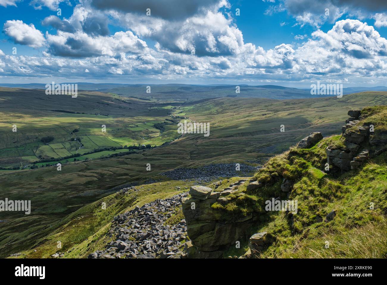 Eden Valley di Wild Boar Fell Foto Stock