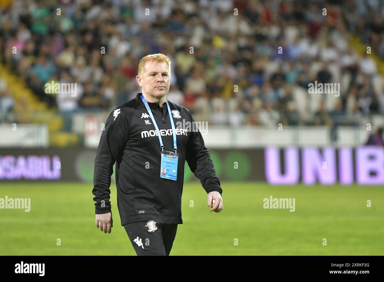 NEIL LENNON DURANTE GLORIA BUZAU - FC RAPID 1923 BUCURESTI, SUPERLIGA SUPERBET (10.08.2024), CRISTIAN STAVRI Foto Stock