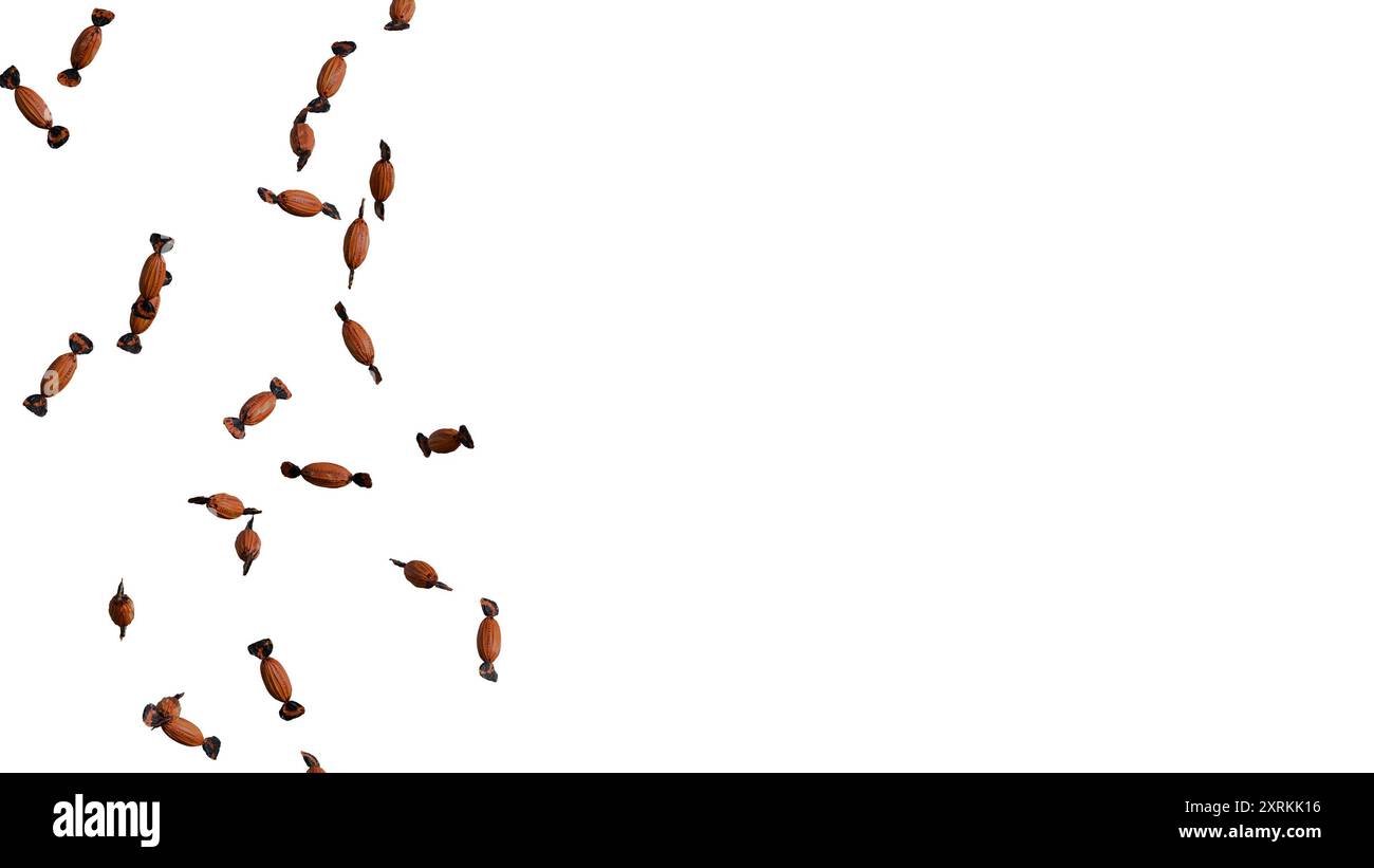 Caramelle di Halloween su sfondo trasparente PNG Foto Stock