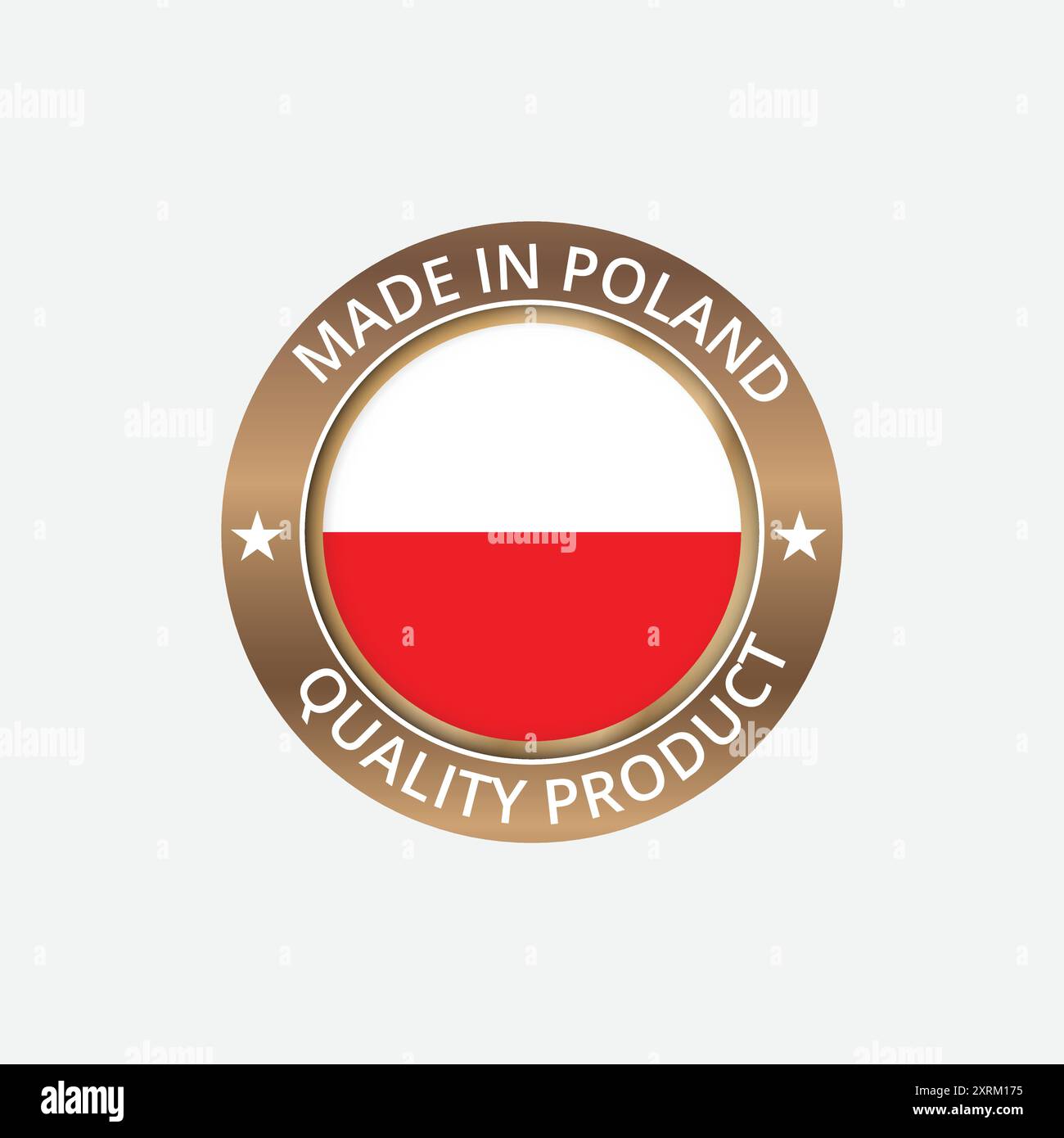 etichette prodotte in polonia vettoriali Illustrazione Vettoriale