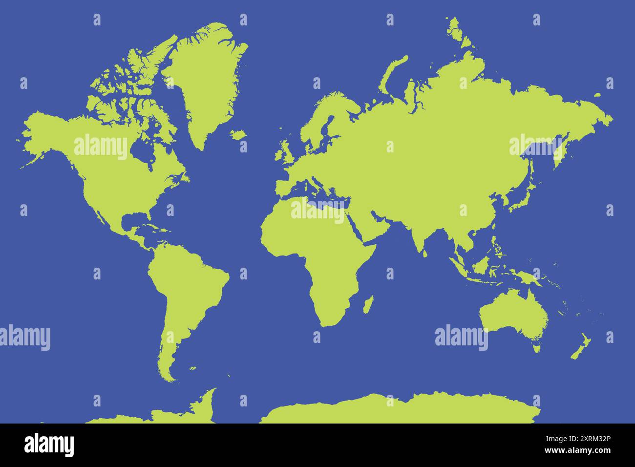 mappa del vettore mondiale delle azioni Illustrazione Vettoriale