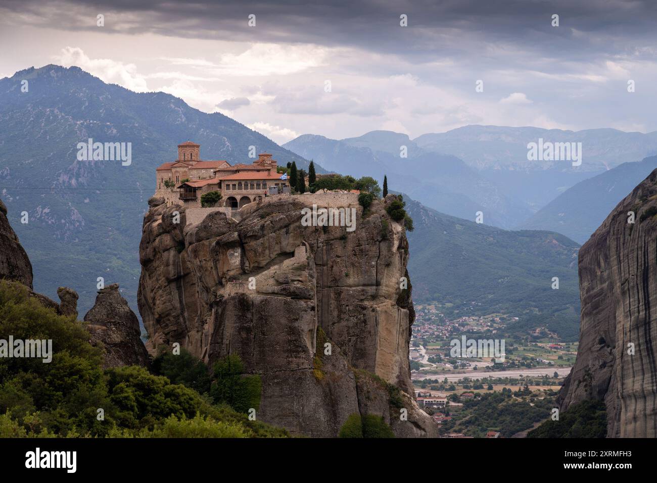 Monastero della Santissima Trinità a Meteora, Grecia. Foto Stock