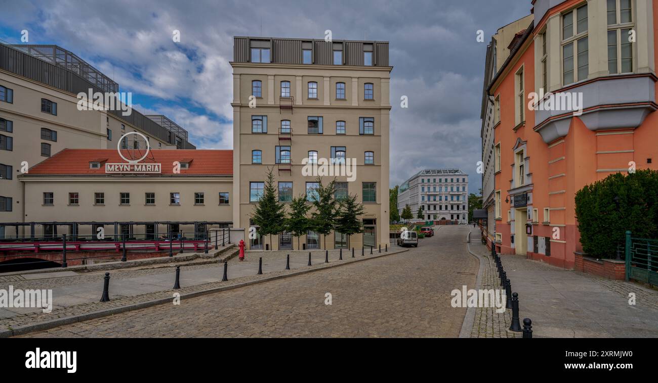 Wyspa Slodowa Islet Centro storico di Wroclaw bassa Slesia Polonia Foto Stock