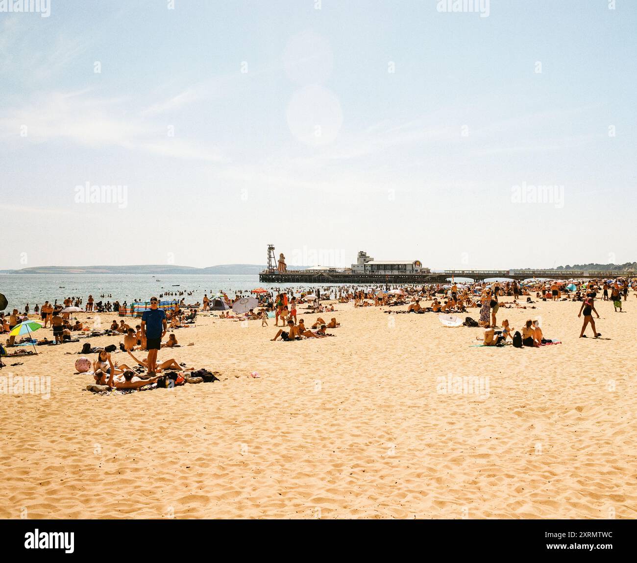 Bournemouth Beach, Dorset, Inghilterra, Regno Unito Foto Stock