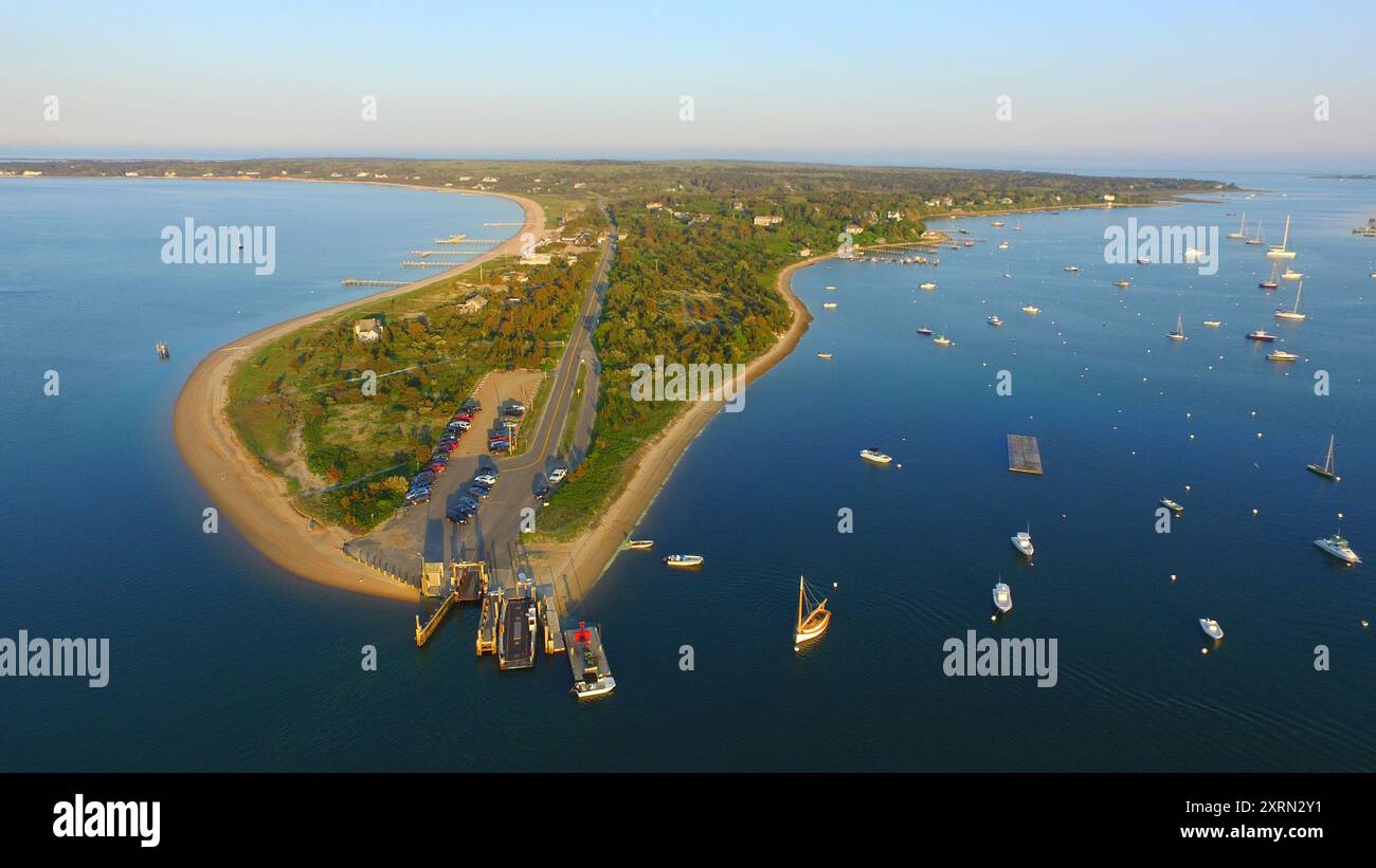 Foto aerea di Chappaquiddick Island, Massachusetts Foto Stock