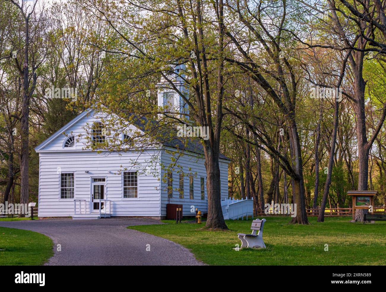 Foto di una piccola cappella in Allaire state Park a Farmingdale, NJ Foto Stock