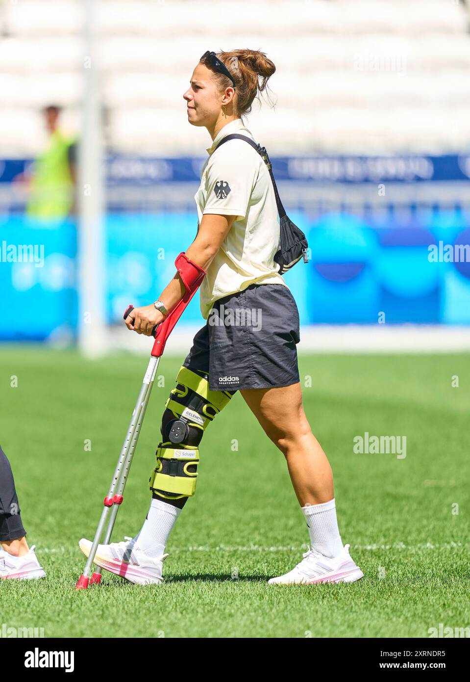 Lena Oberdorf alla medaglia di bronzo olimpica femminile IN GERMANIA, Spagna. , . A Lione, in Francia. Stagione 2024/2025 fotografo: ddp Images/STAR-Images credito: ddp media GmbH/Alamy Live News Foto Stock
