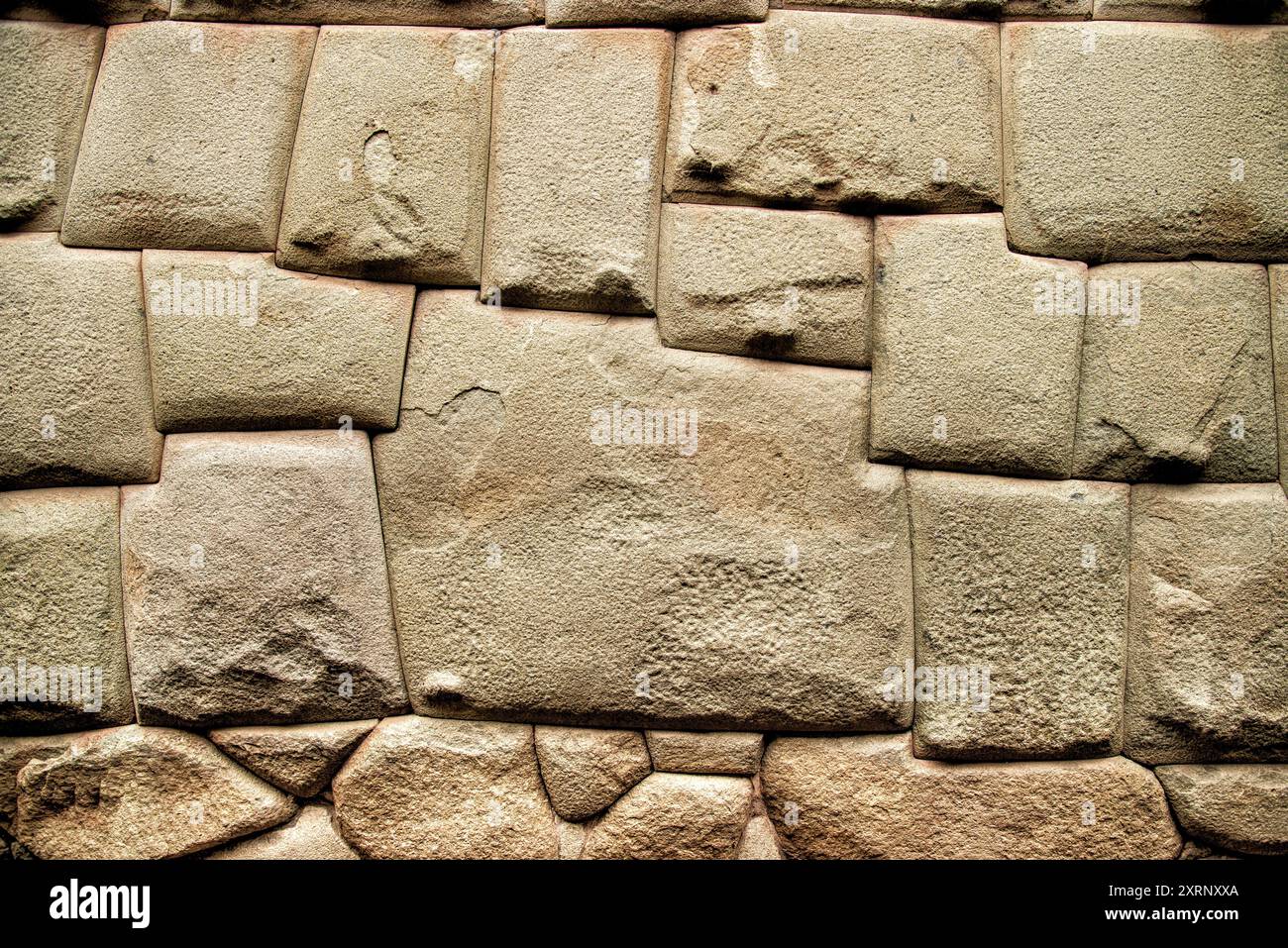 La pietra dei dodici angoli è famosa per l'assemblaggio perfetto agli angoli e ai lati Foto Stock