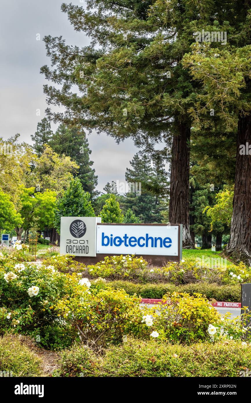 Sede della BIO-Techne Corp al 3001 di Orchard parkway San Jose California USA Foto Stock