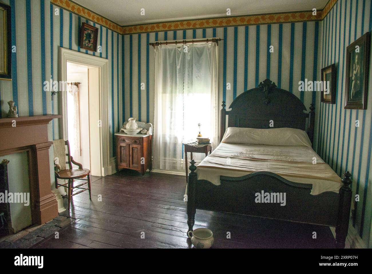 Camera per donne nella casa di Frederick Douglass Cedar Hill a Washington DC Foto Stock