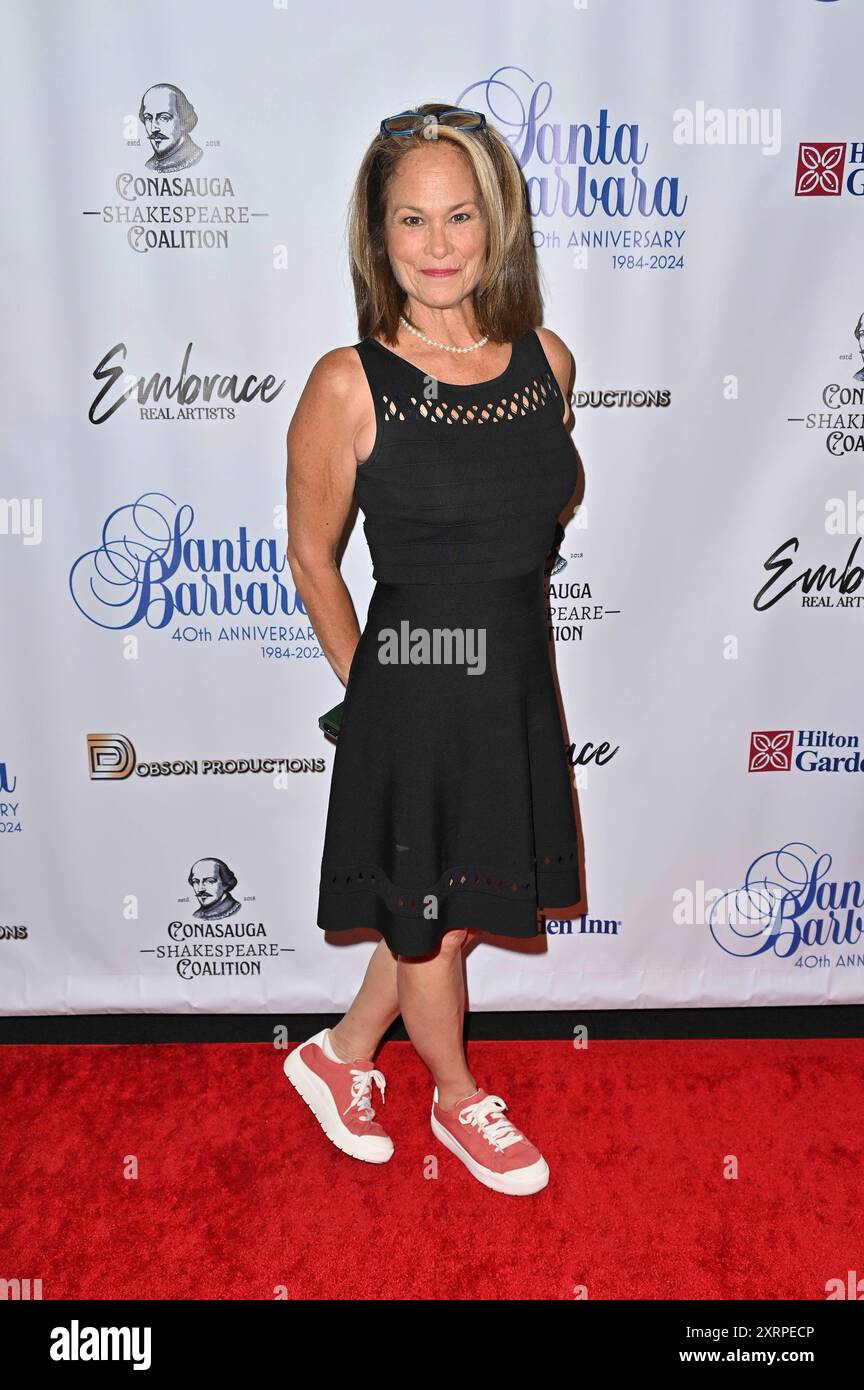 Burbank, CA USA - 2 agosto 2024: Jane Rogers partecipa all'evento 40th Anniversary Reunion per lo spettacolo Santa Barbara. Foto Stock