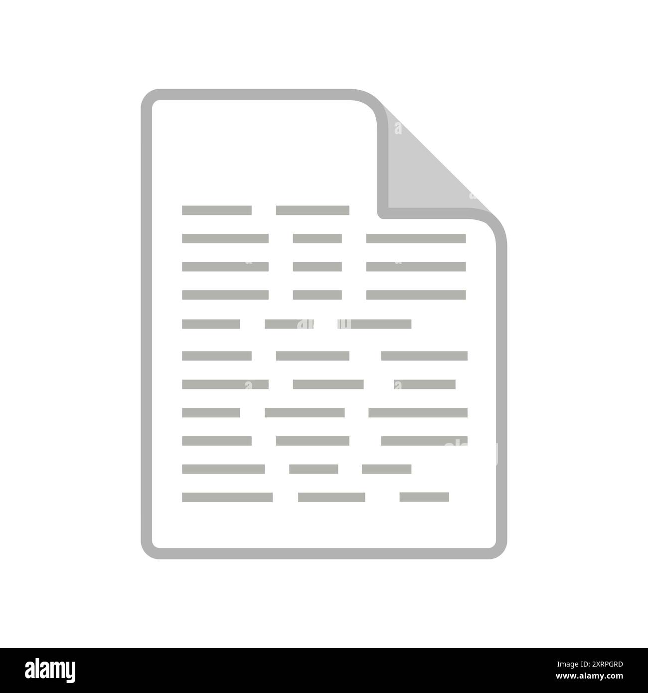 Icona pagina documento Illustrazione Vettoriale