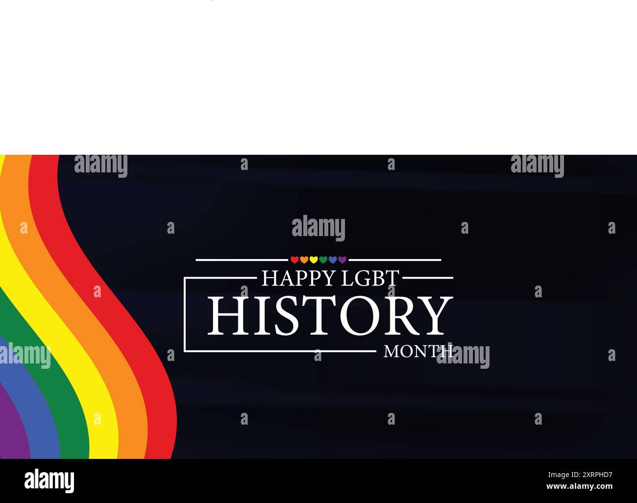 Onorare LGBT il significato del mese della storia LGBT Illustrazione Vettoriale