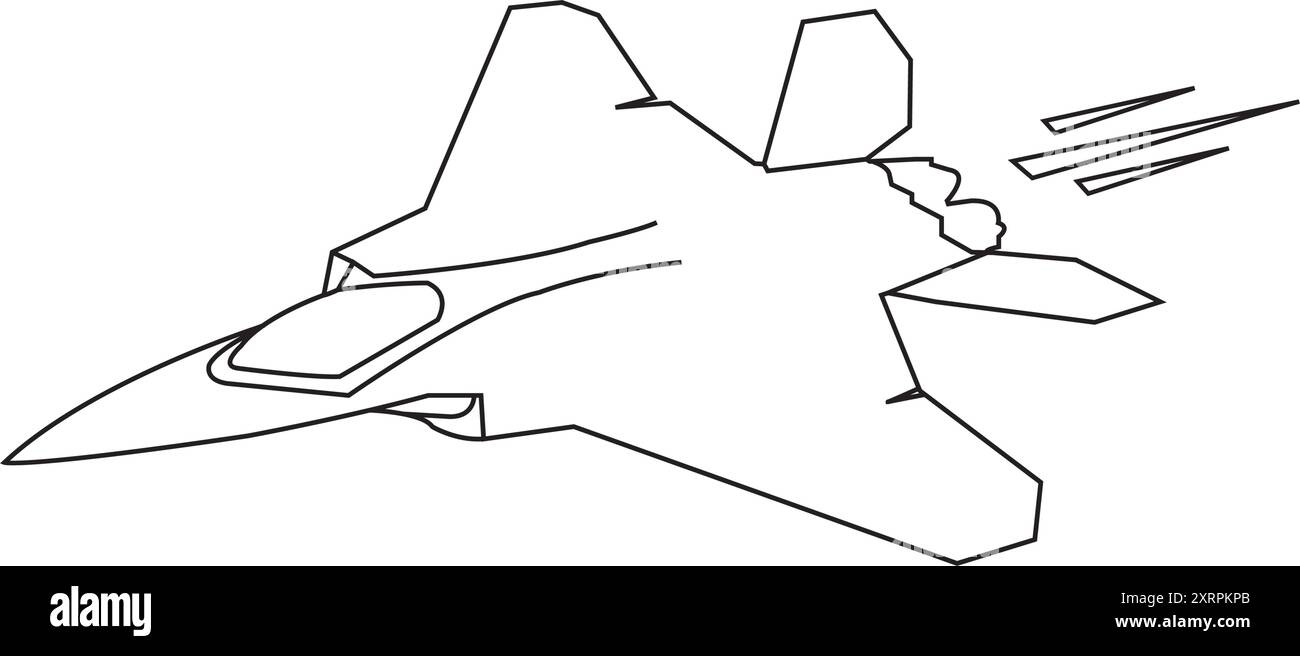immagine vettoriale dell'icona del jet da combattimento disegno del simbolo Illustrazione Vettoriale