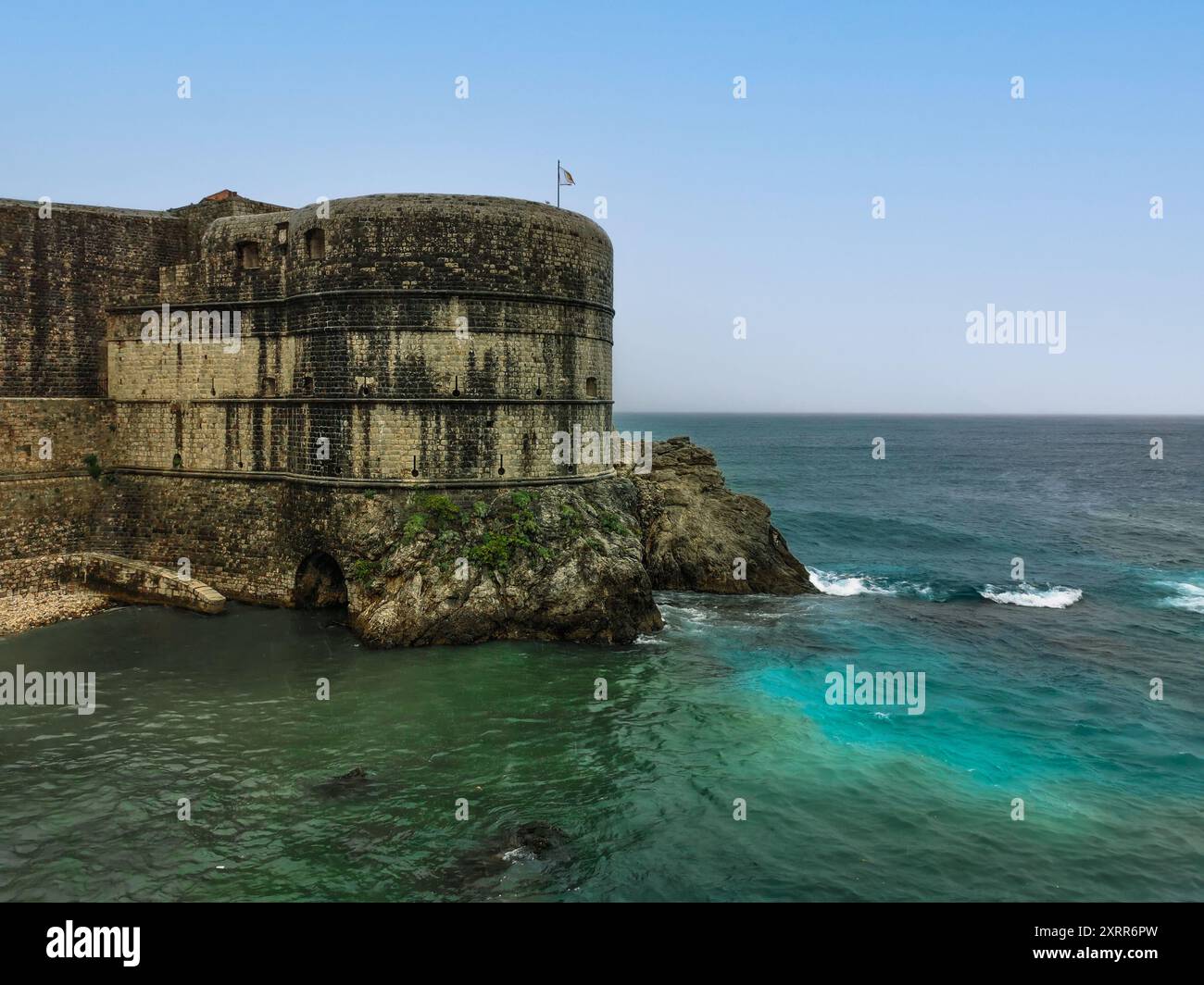 Vedute croate - all'interno della città vecchia di Dubrovnik Foto Stock