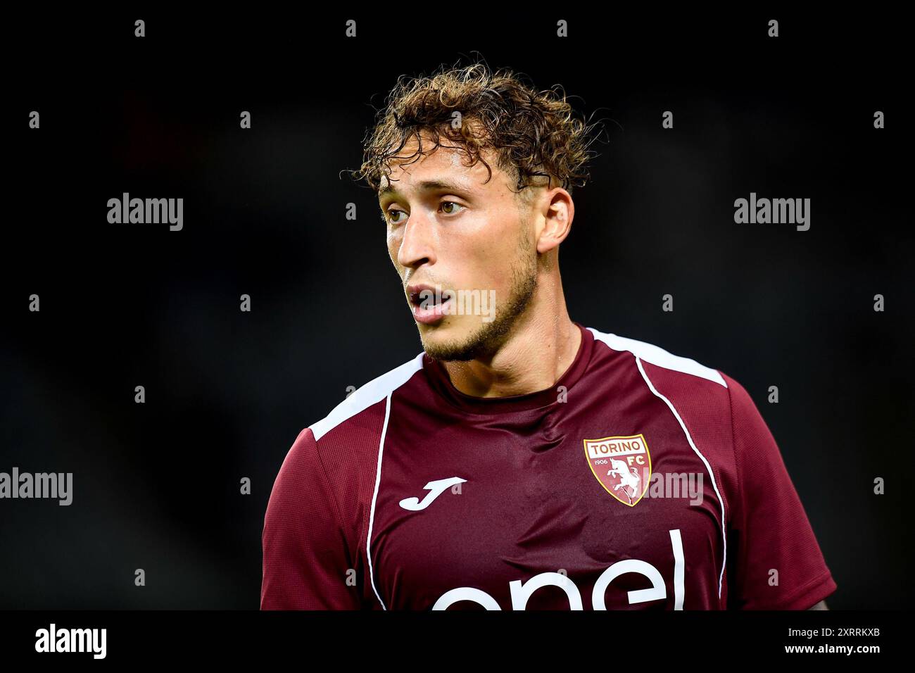 Mergim Vojvoda del Torino FC durante la partita di Coppa Italia 32 tra Torino FC e Cosenza calcio allo Stadio Olimpico di Torino dell'11 agosto, Foto Stock