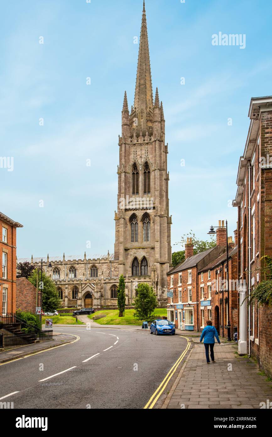 Chiesa parrocchiale di St James nella città mercato di Lincolnshire, Louth, Inghilterra, Regno Unito. Foto Stock