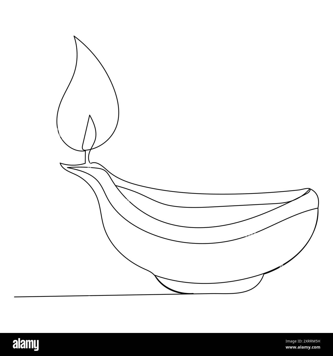 Arte della linea Rose Illustrazione Vettoriale