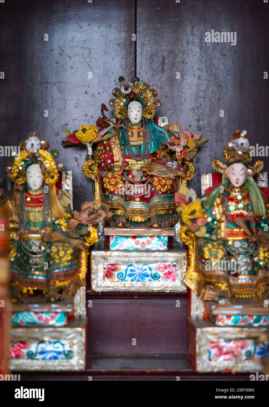 Tempio buddista a Pinang Peranakan, Penang Island, George Town, Malesia Foto Stock