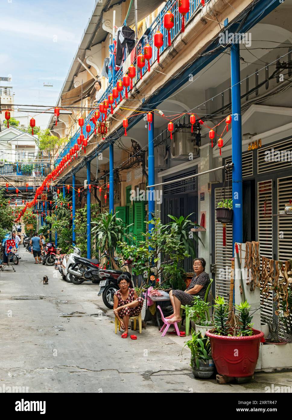 Hao si Phuong Alley, Saigon Chinatown, Cho Lon, ho chi Minh City, Vietnam Foto Stock