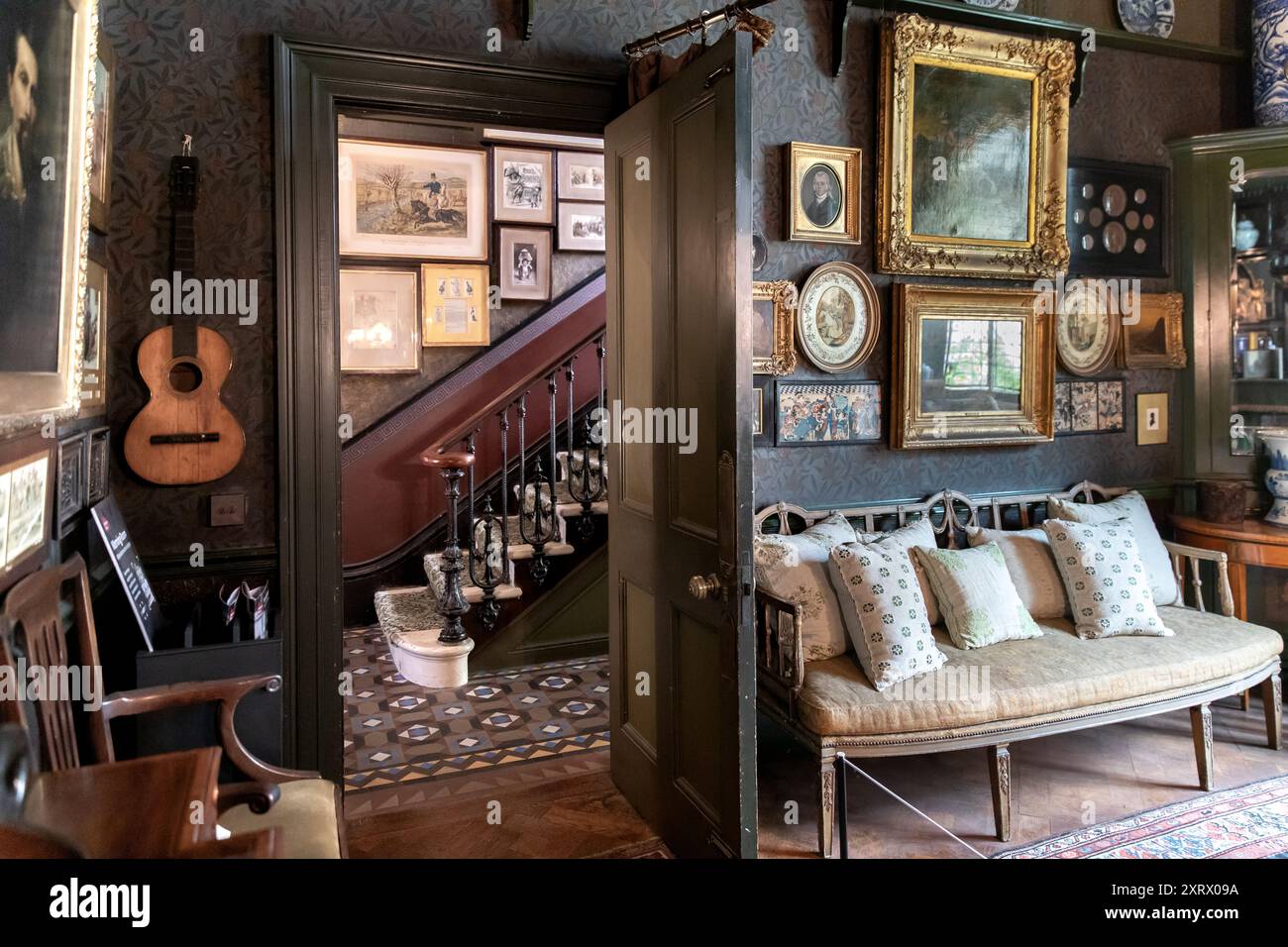 La Morning Room, Sambourne House a Kensington. Regno Unito Foto Stock