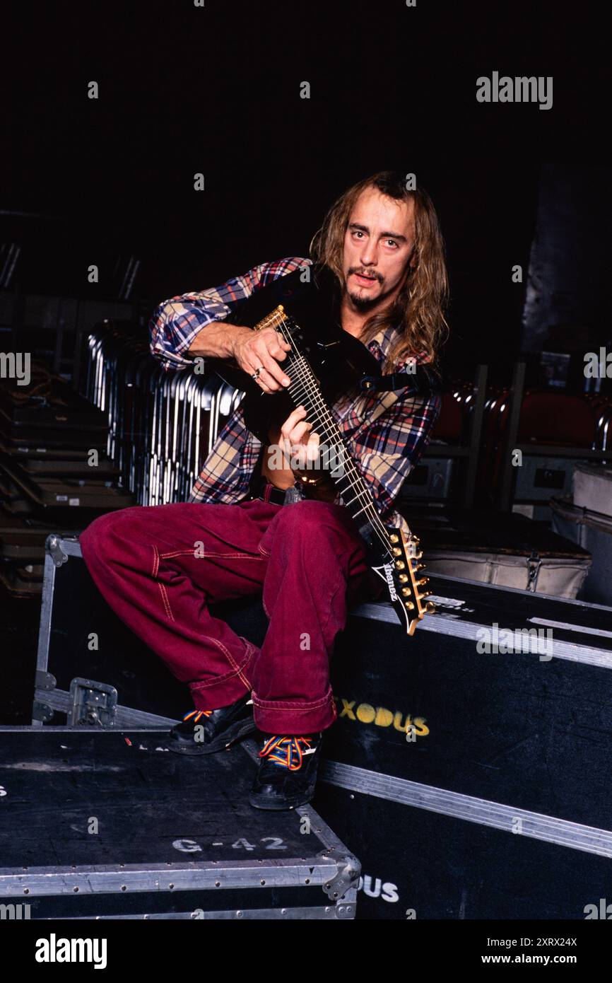 Gary Holt di Exodus circa 1990's Credit: Ross Pelton/MediaPunch Foto Stock