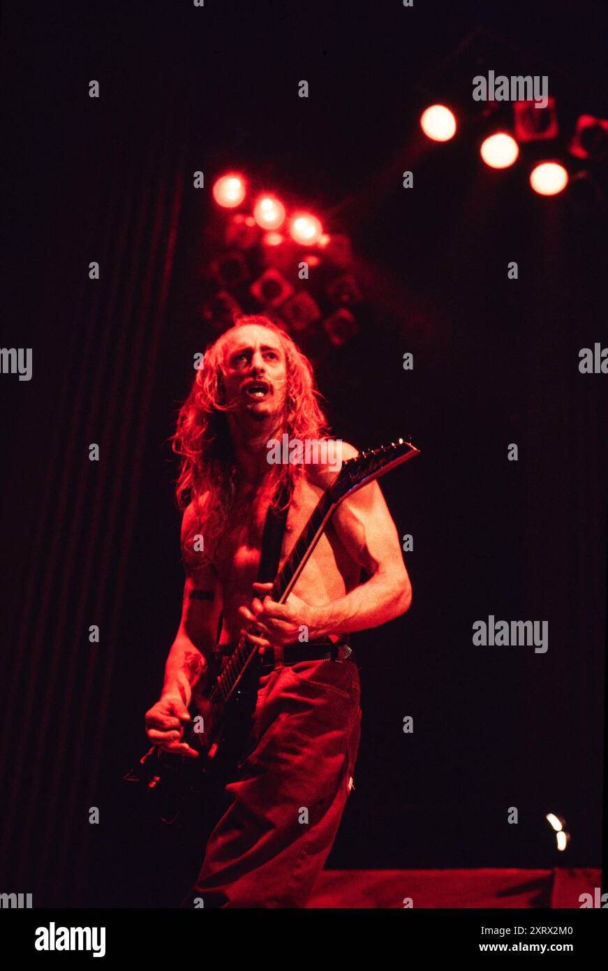 Gary Holt di Exodus circa 1990's Credit: Ross Pelton/MediaPunch Foto Stock